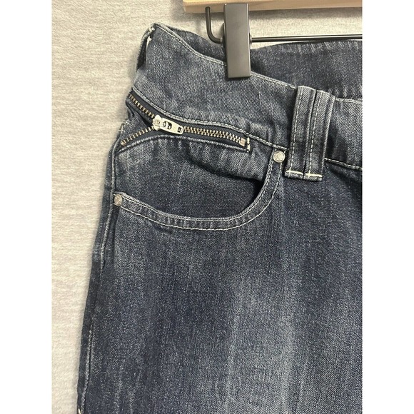 Lane Bryant 18 Womens Jeans Slim Fit Tapered Zipper Ankle Dark Blue Denim Wash - Picture 7 of 14